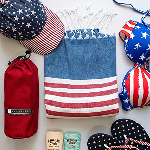 Turkish Beach Towel with Travel Bag