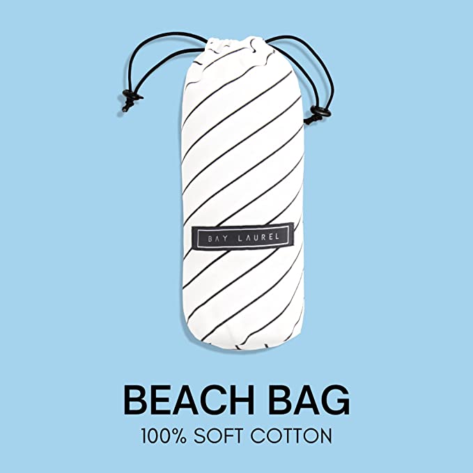 Yoga Towel with Striped Bag