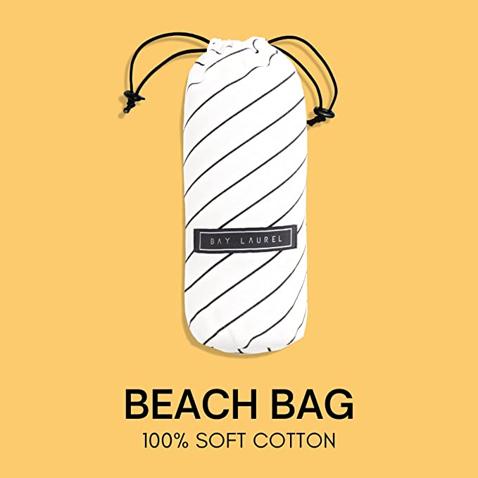 Yoga Towel with Striped Bag