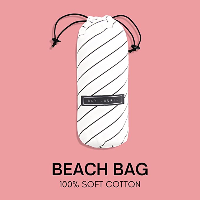 Yoga Towel with Striped Bag
