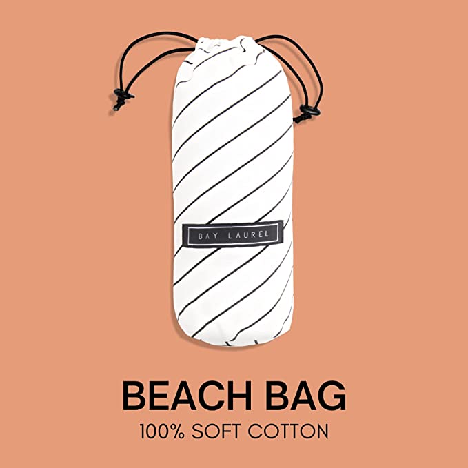 Yoga Towel with Striped Bag