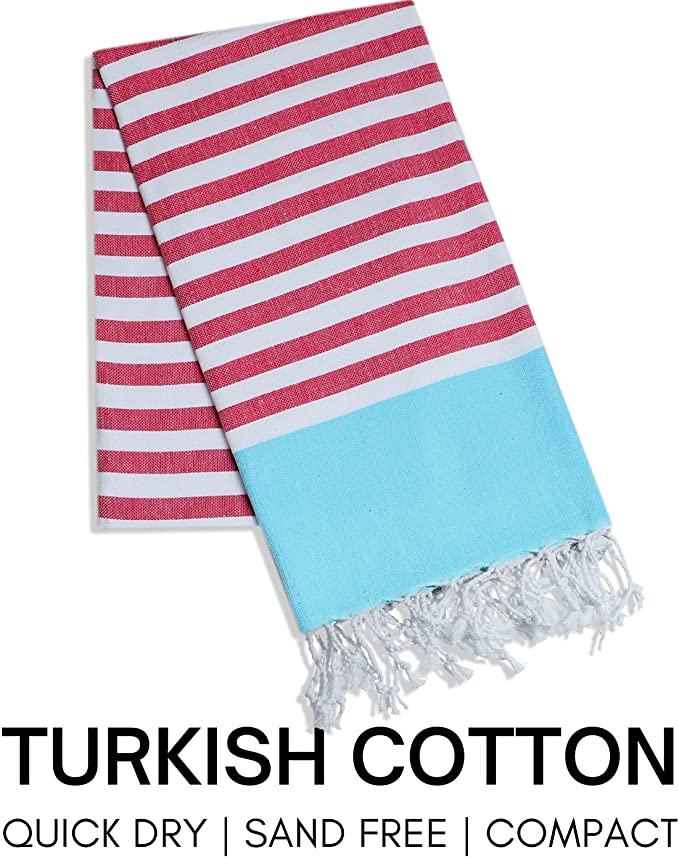 Turkish Beach Towel with Travel Bag