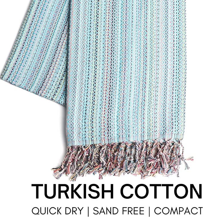 Turkish Beach Towel with Travel Bag