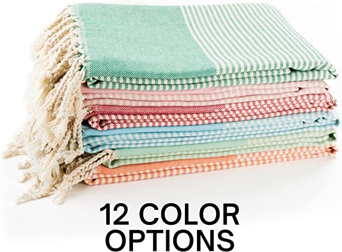 Yoga Towel with Striped Bag