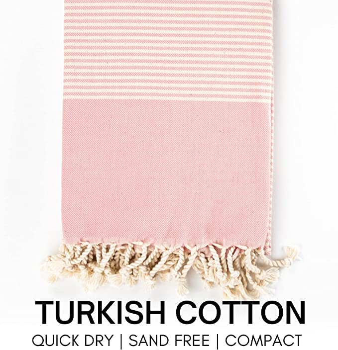 Yoga Towel with Striped Bag