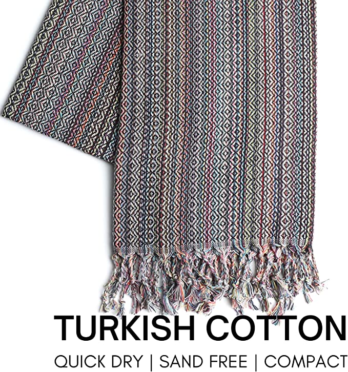 Turkish Beach Towel with Travel Bag