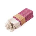Fuchsia Herringbone 16×40