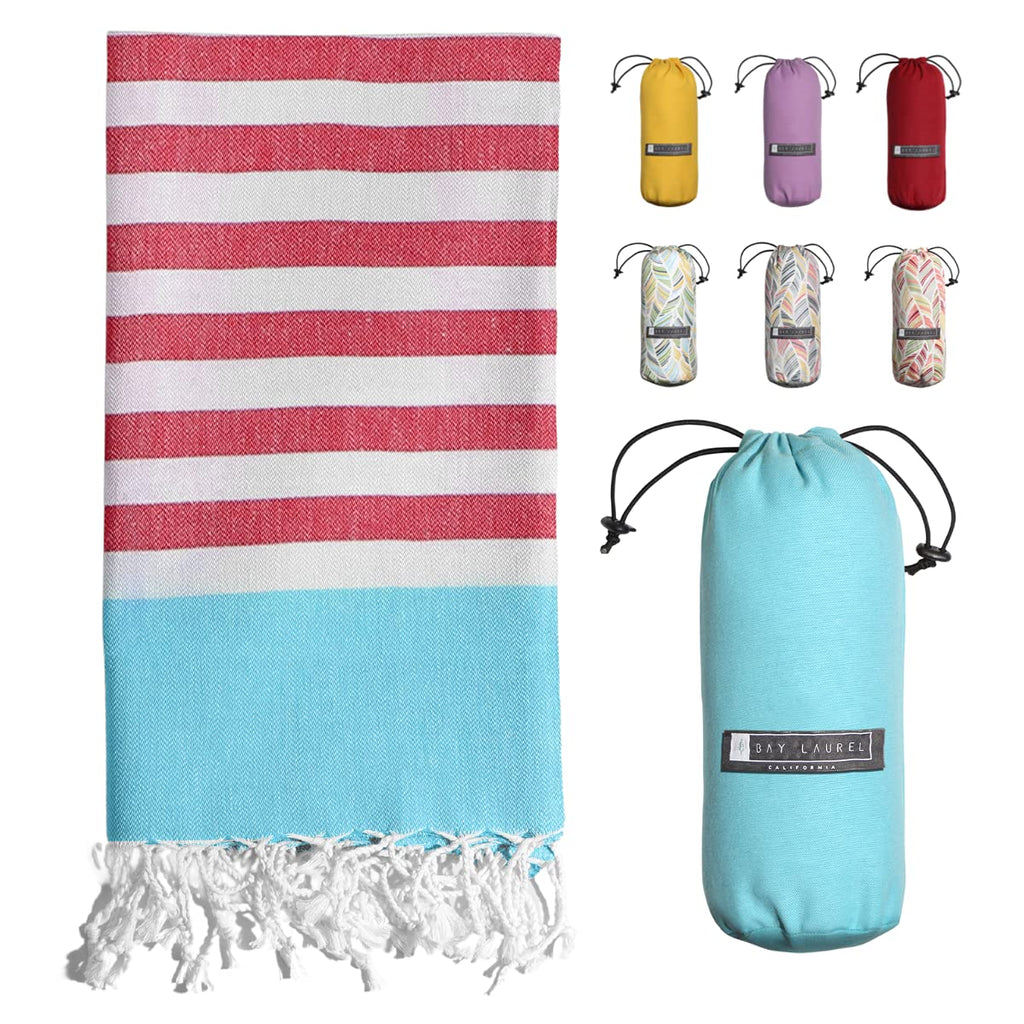 Turquoise Red With Turquoise Bag