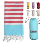 Turquoise Red With Turquoise Bag