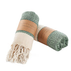 Army Green Herringbone 15×26