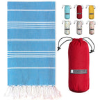 Blue With Red Bag