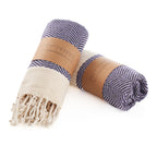 Purple Herringbone 15×26